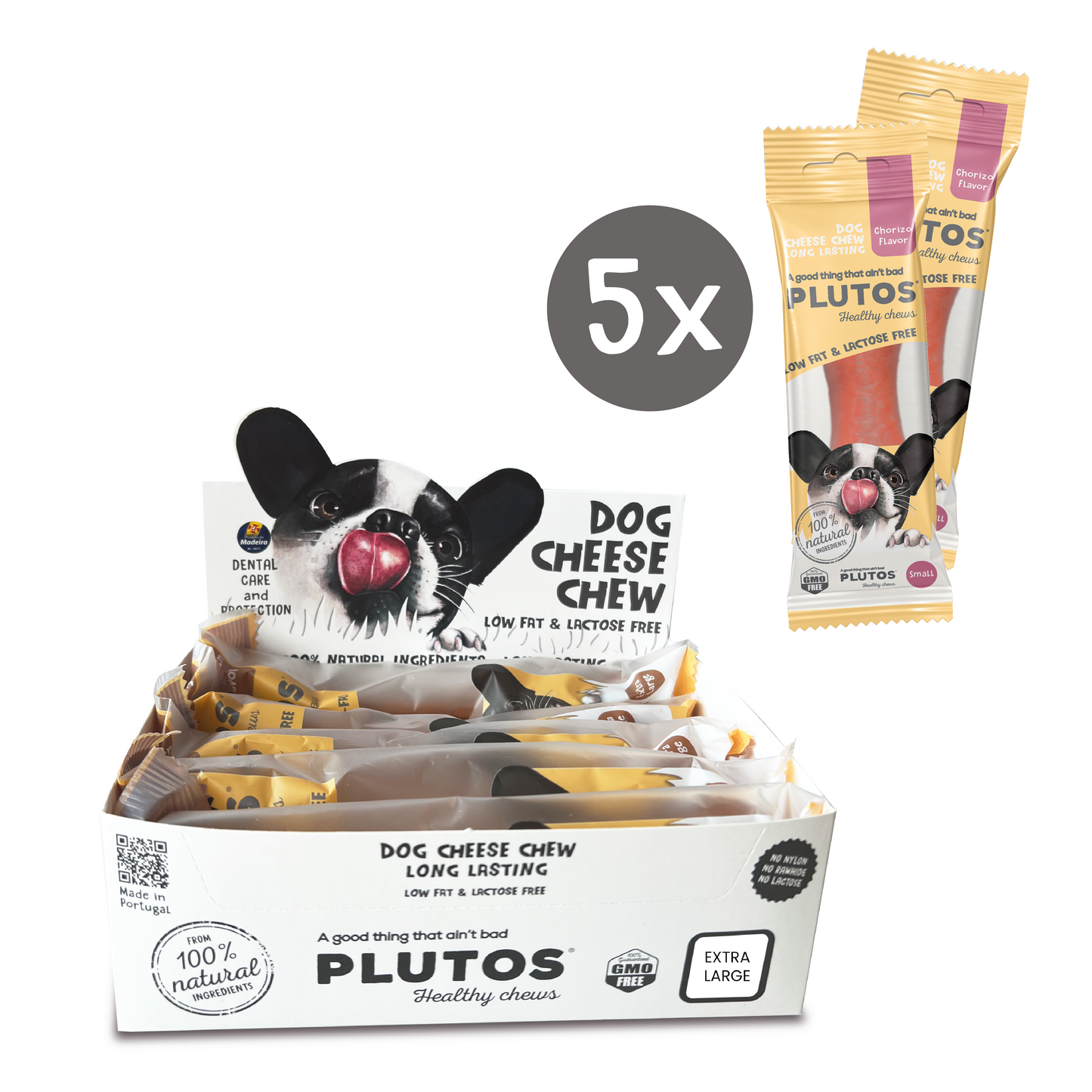 Plutos Dog Cheese Chew | Box Small, Medium, Large & Extra Large