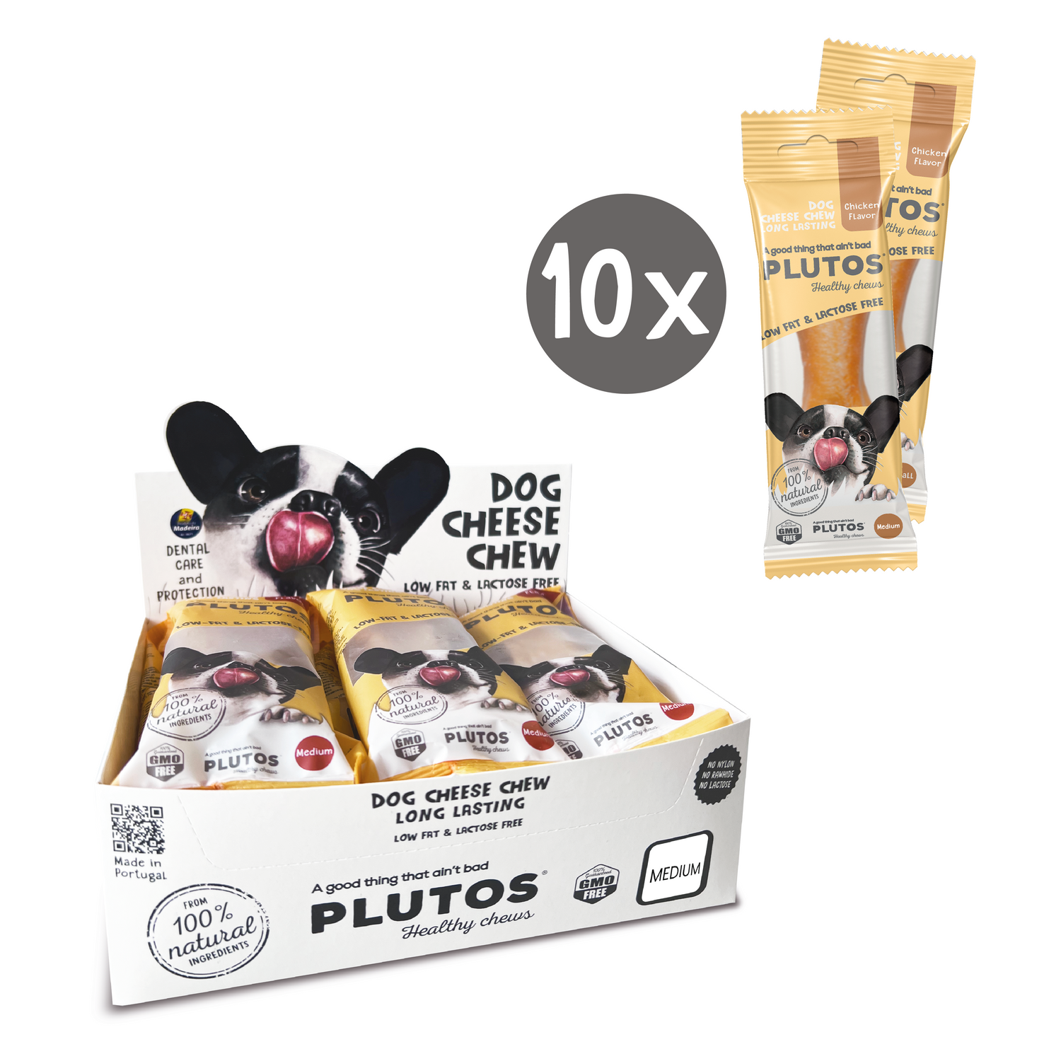 Plutos functional natural dog chew — brand illustration