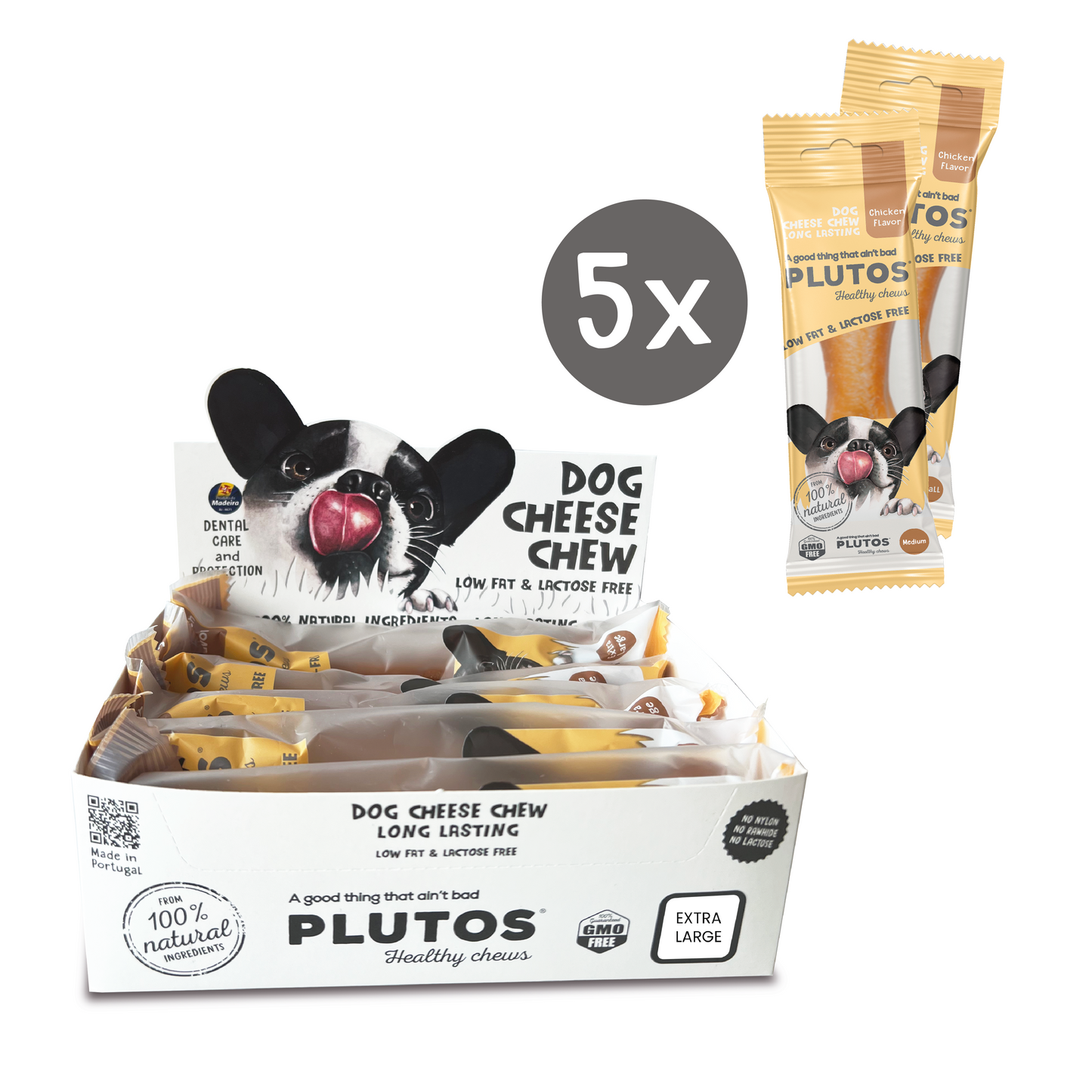 Plutos functional natural dog chew — brand illustration