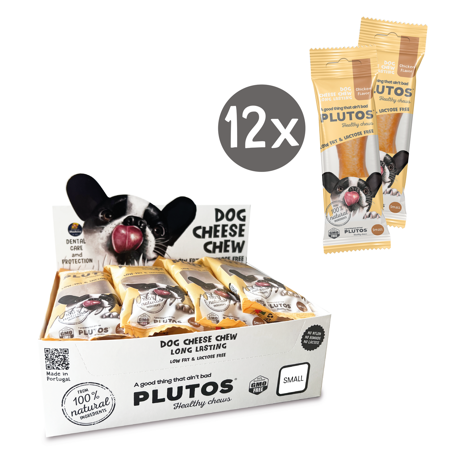 Plutos functional natural dog chew — brand illustration