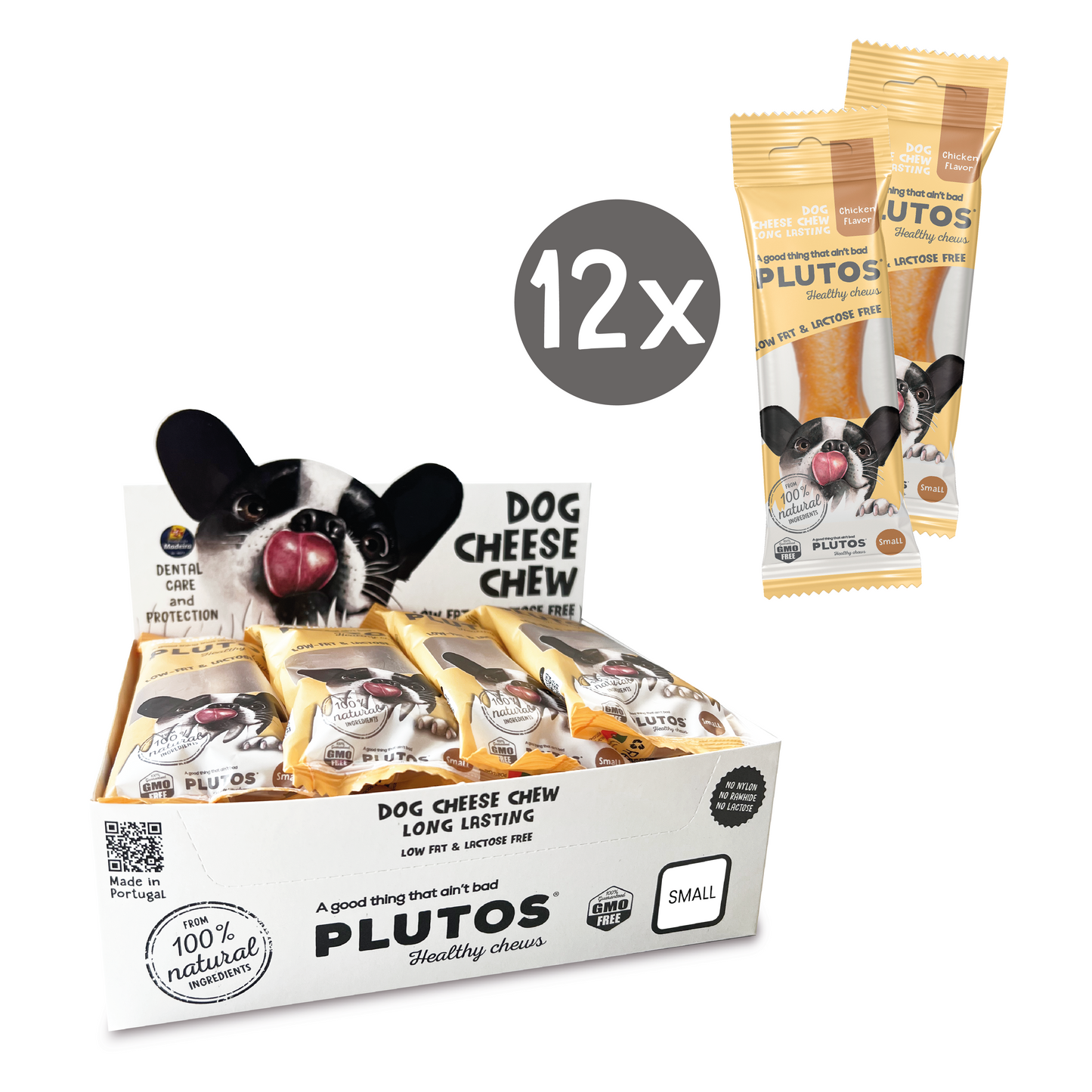 Plutos functional natural dog chew — brand illustration