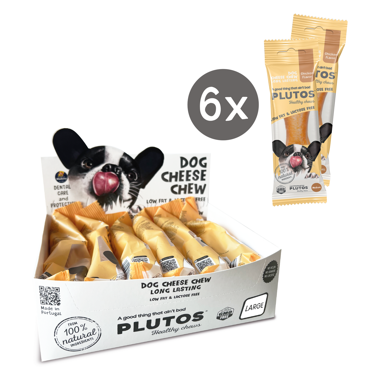 Plutos functional natural dog chew — brand illustration