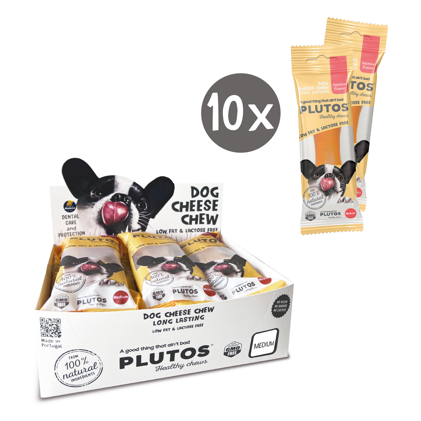 Plutos functional natural dog chew — brand illustration