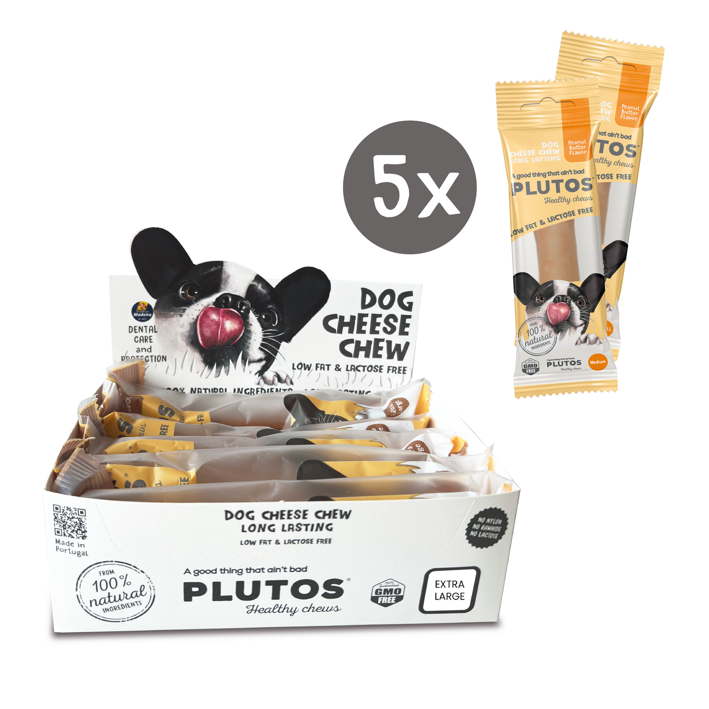 Plutos functional natural dog chew — brand illustration