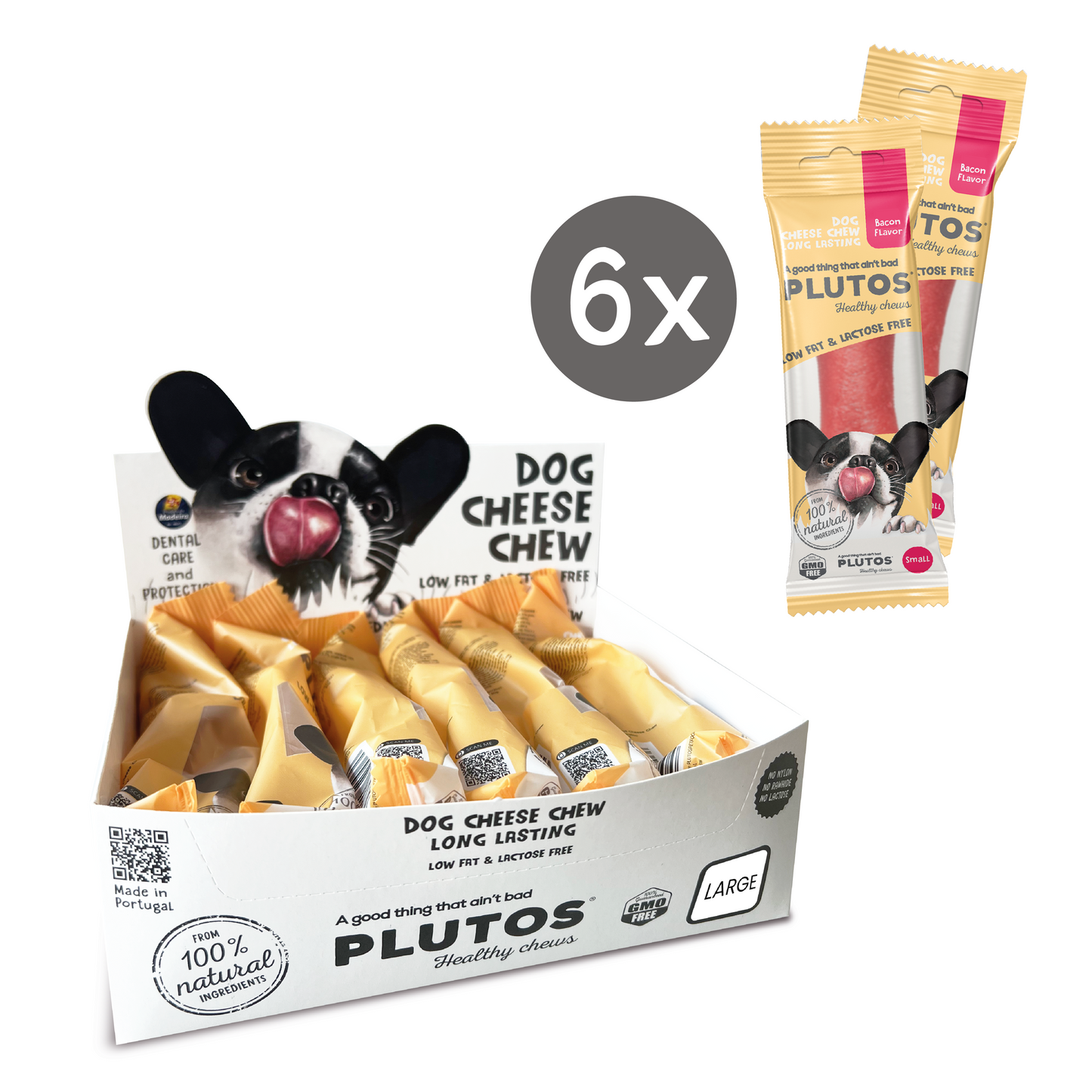 Plutos Dog Cheese Chew | Box Small, Medium, Large & Extra Large