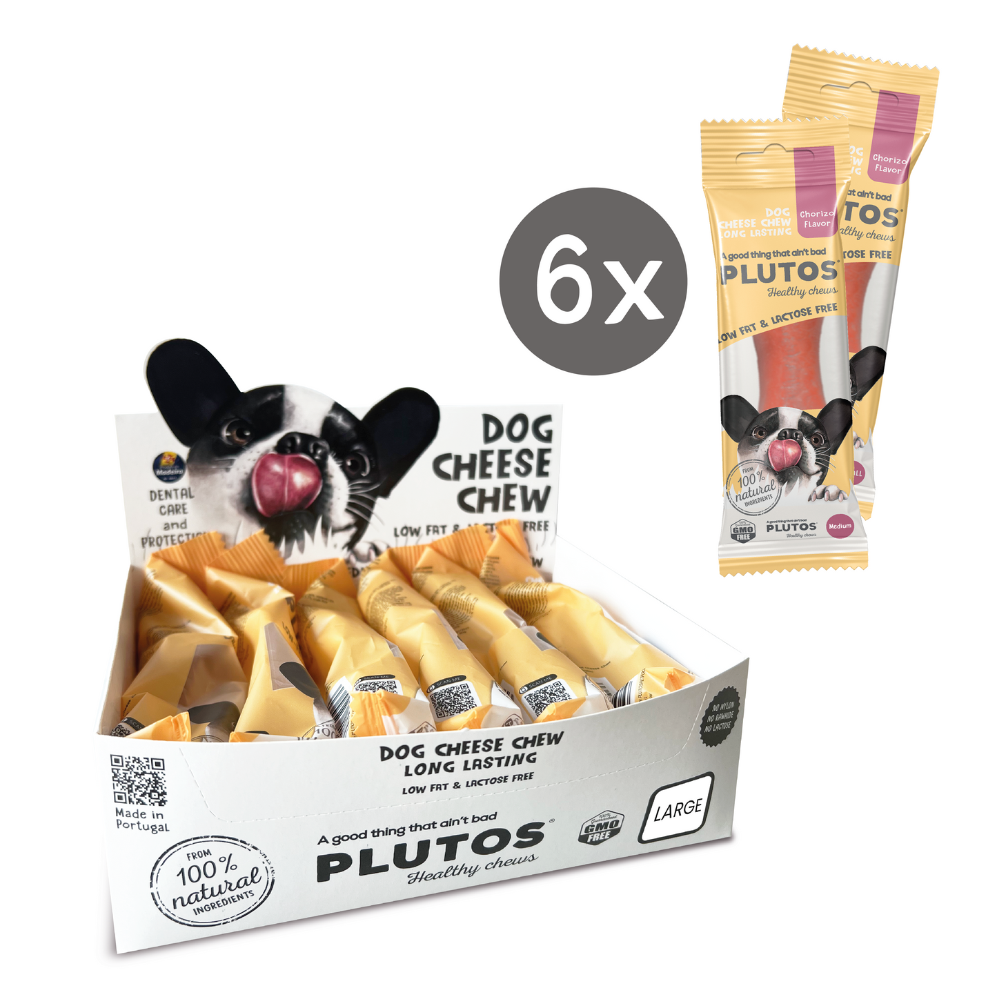 Plutos Dog Cheese Chew | Box Small, Medium, Large & Extra Large