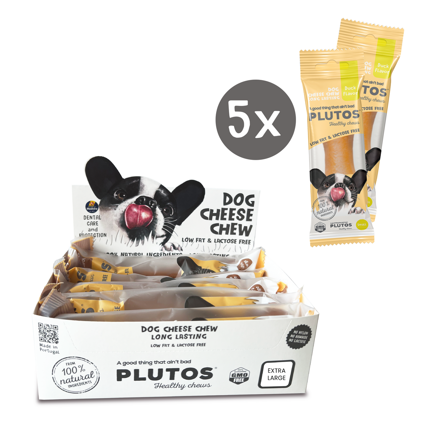 Plutos Dog Cheese Chew | Box Small, Medium, Large & Extra Large